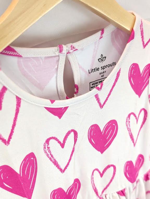 Sweet Pea Hearts Bamboo Dress