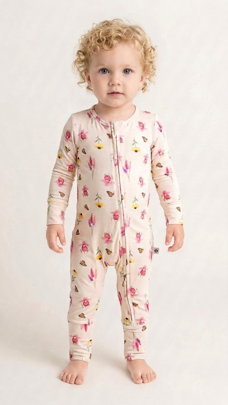 Wildflower Garden Bamboo Zippy Romper