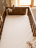 Oatmeal Bamboo Crib Sheet