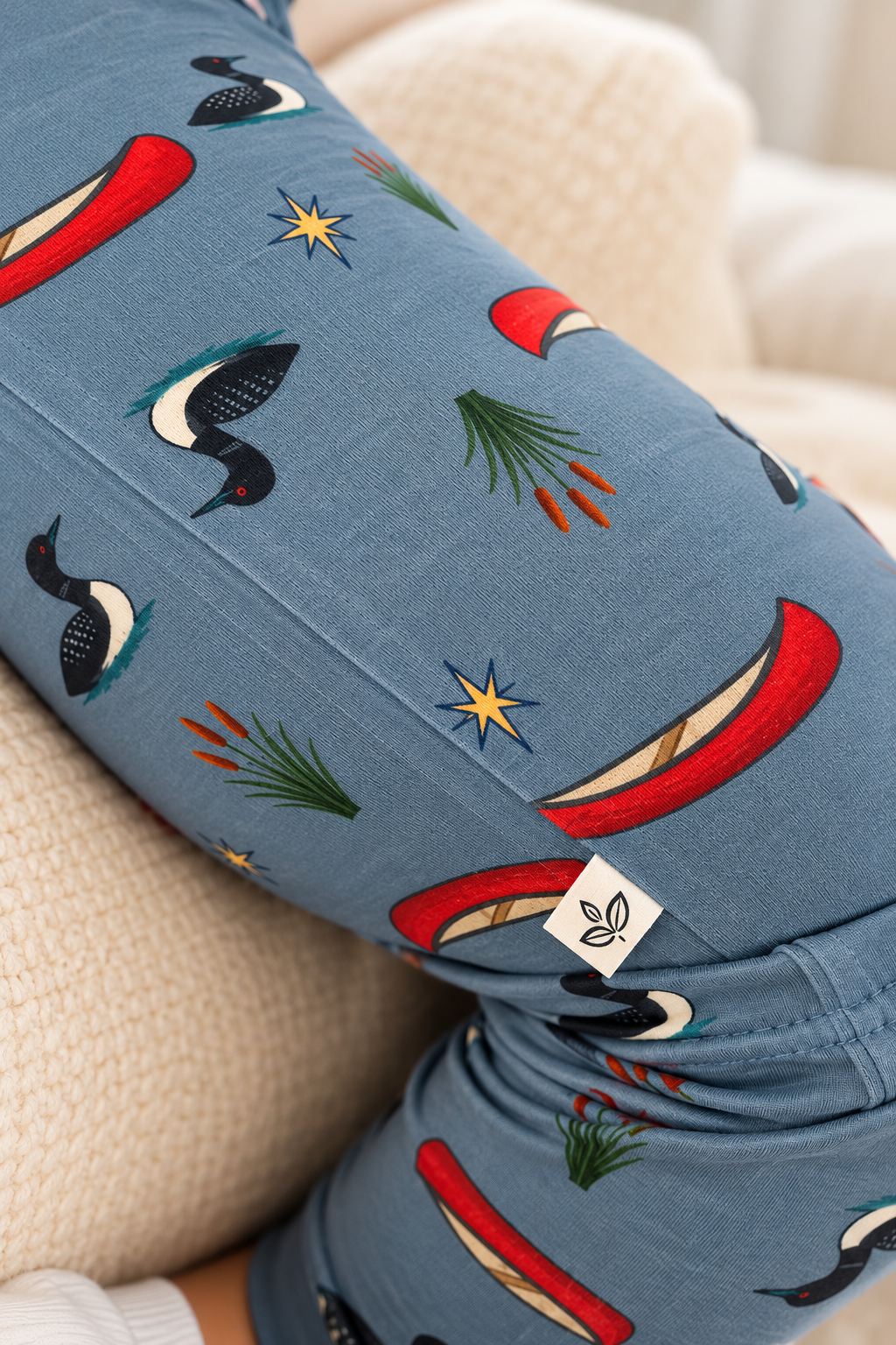 Minnesota Loon Bamboo Two-Piece Pajama Set