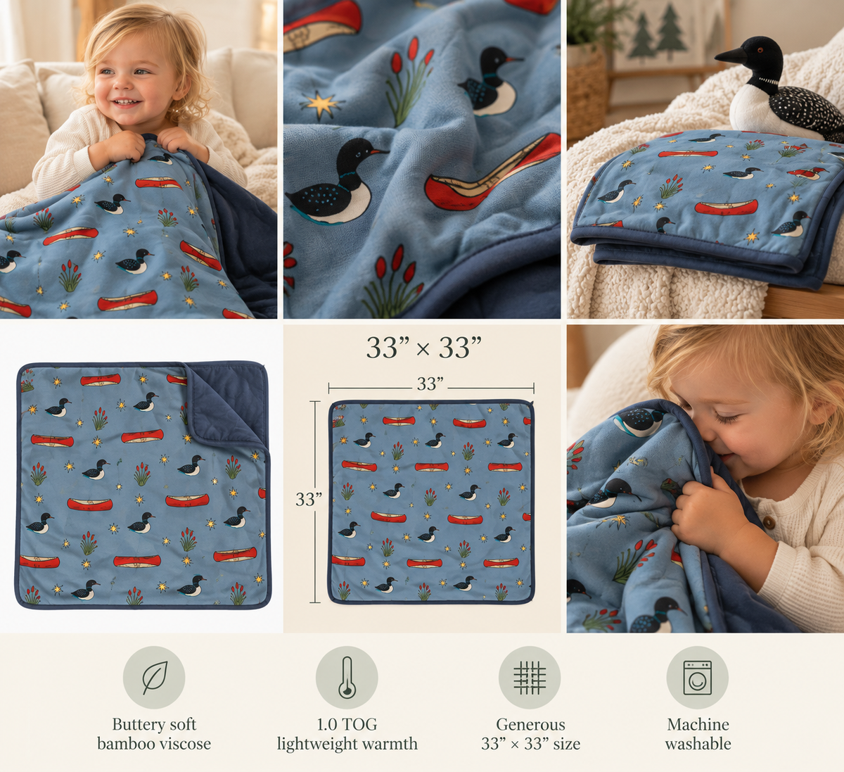 Minnesota Loon Bamboo Blanket | 1.0 TOG