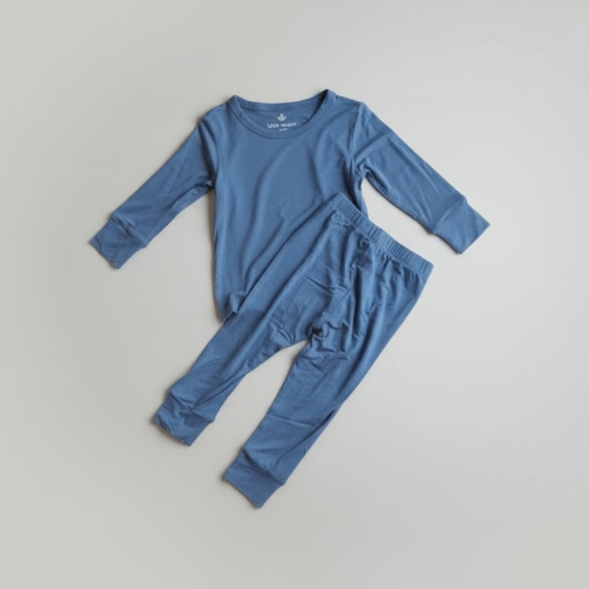 Dark Blue Toddler Two Piece Pajamas