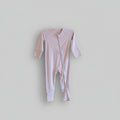 Purple Baby Romper - Soft Bamboo Comfort