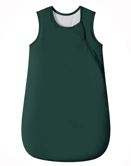 Dark Green 1.0 TOG Sleep Sack - Bamboo Baby Sleeping Bag