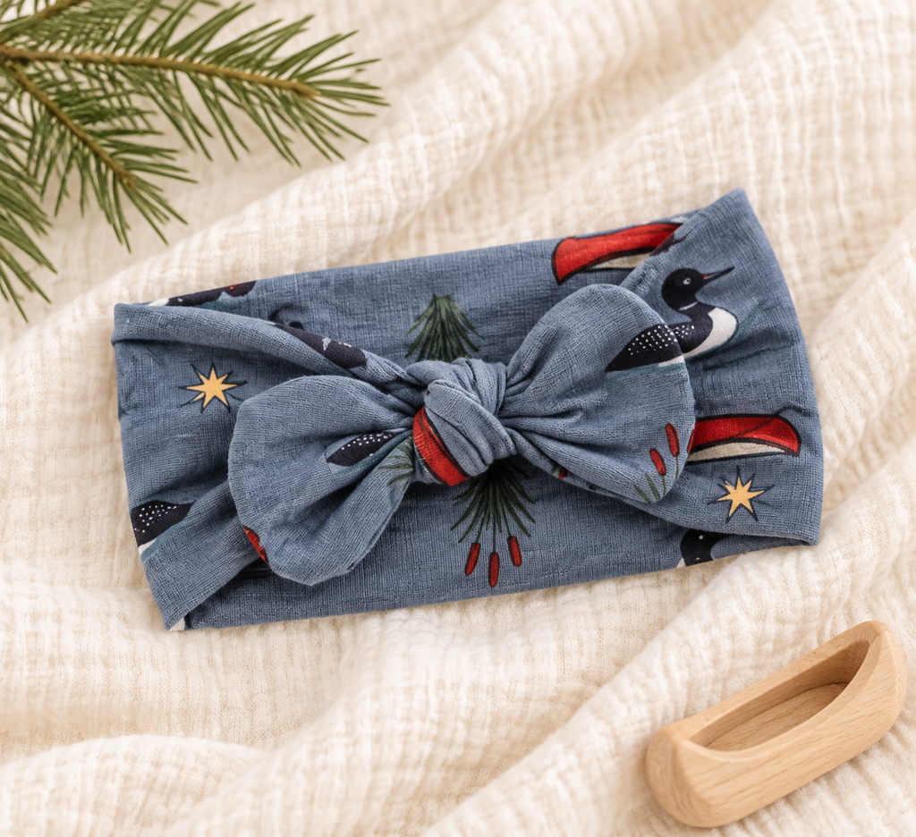Minnesota Loon Bamboo Bow Headband