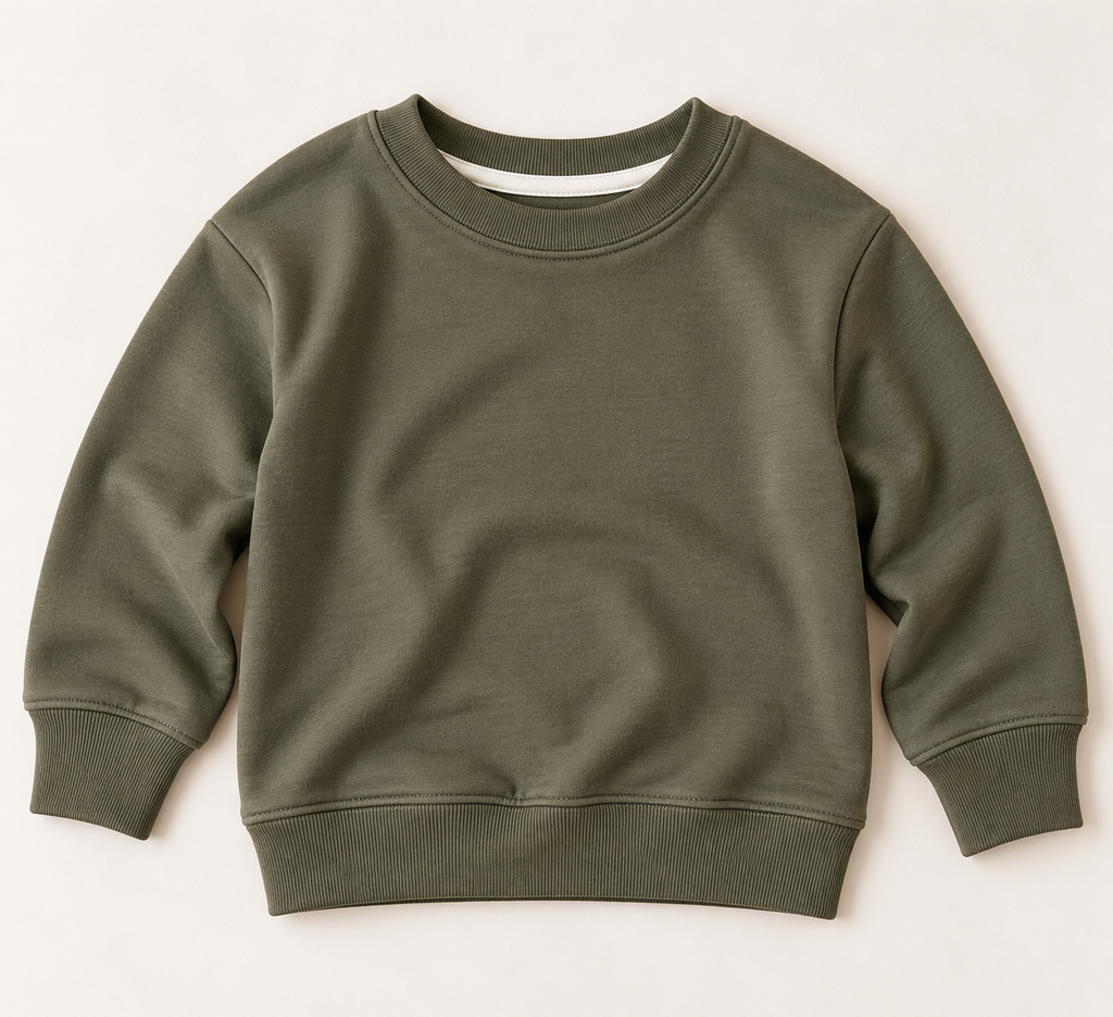 Olive Bamboo Crewneck Sweatshirt