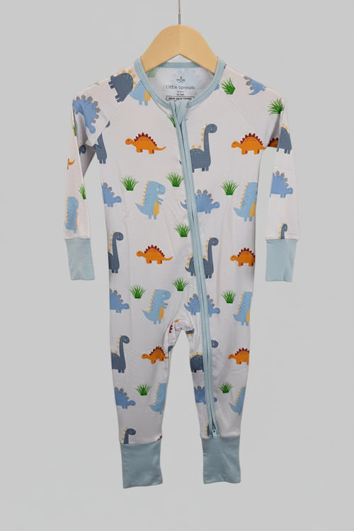 Dino Friends Zip Romper