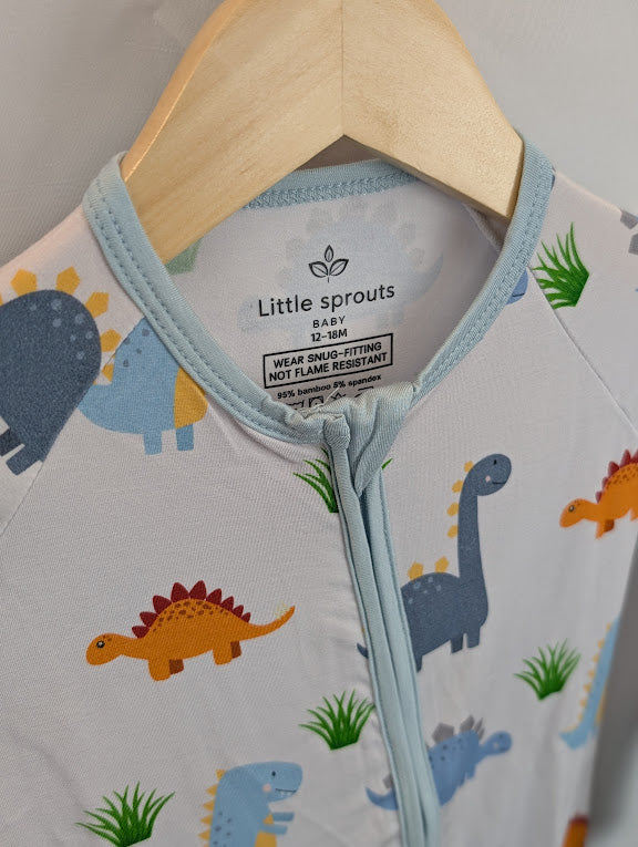Dino Friends Zip Romper