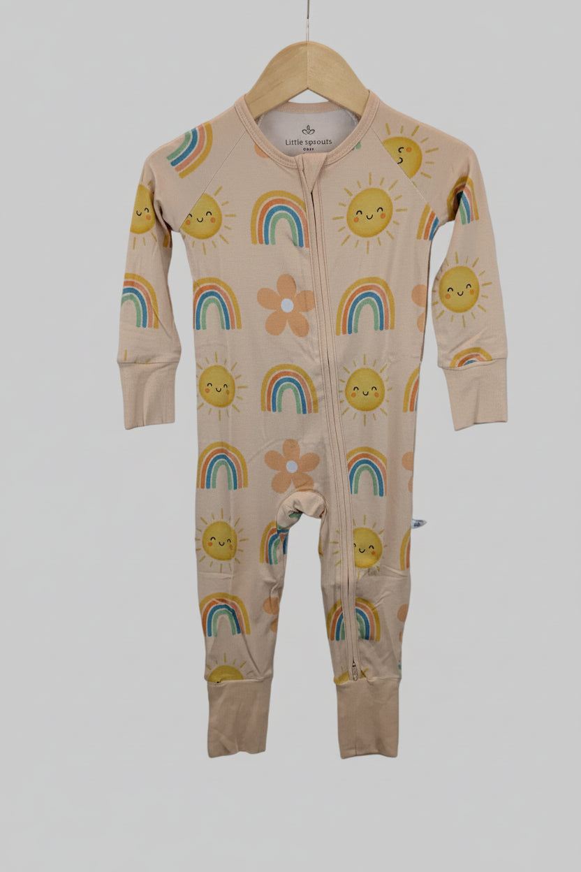 Sunshine & Rainbows Zip Romper