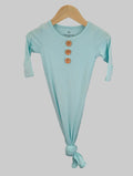 Knotted Baby Gown — Glacier