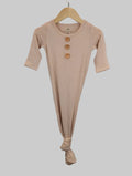 Knotted Baby Gown — Dune