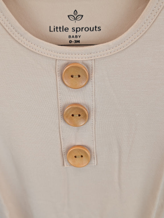 Knotted Baby Gown — Dune