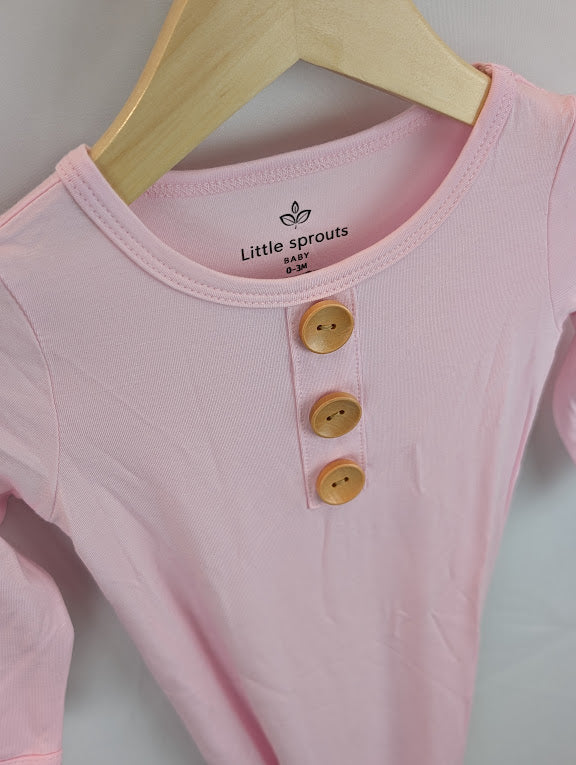 Knotted Baby Gown — Petal