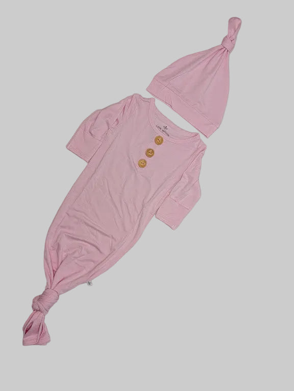 Knotted Baby Gown — Petal