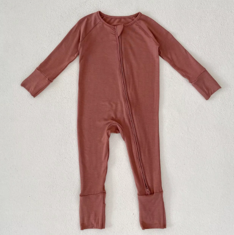 Clay Bamboo Zippy Romper