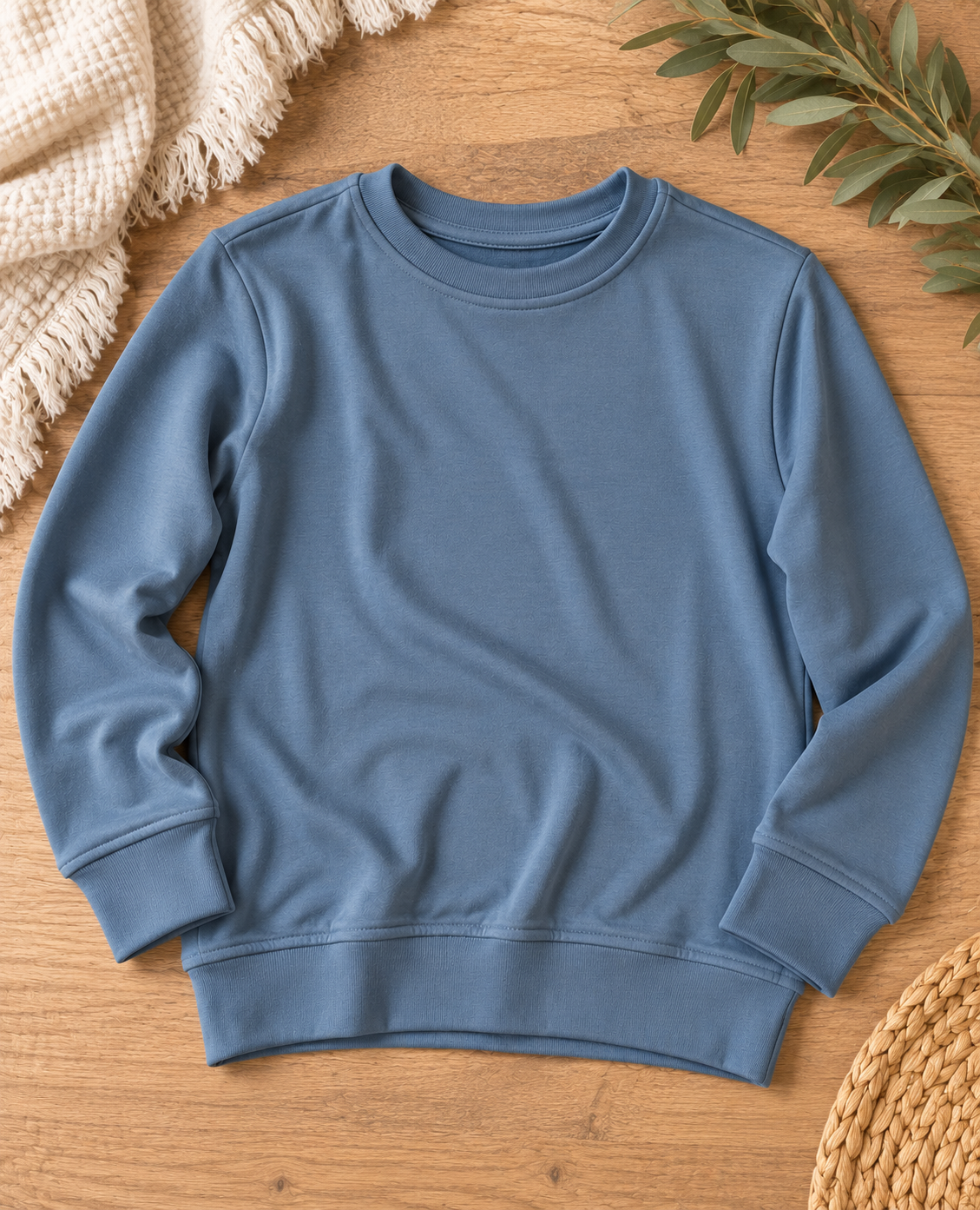 Dusty Blue Bamboo Sweatshirt