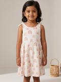 Rainbow Tie-Strap Bamboo Dress