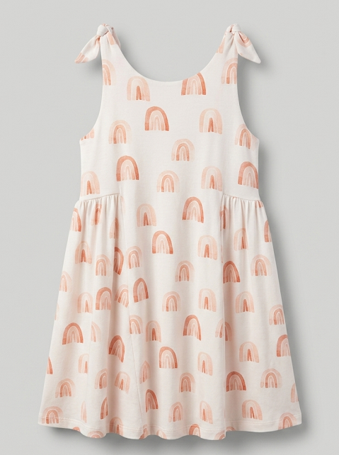 Rainbow Tie-Strap Bamboo Dress