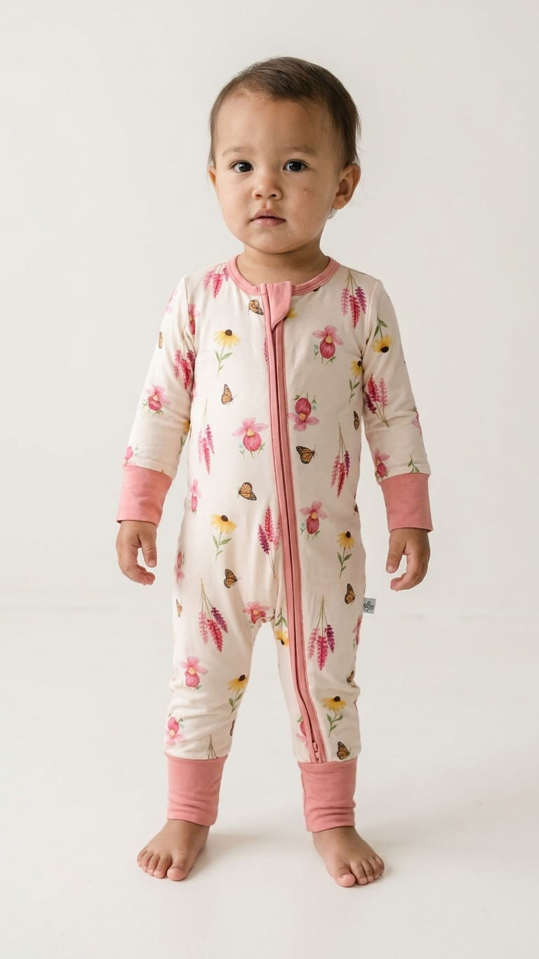 Wildflower Garden Bamboo Zippy Romper
