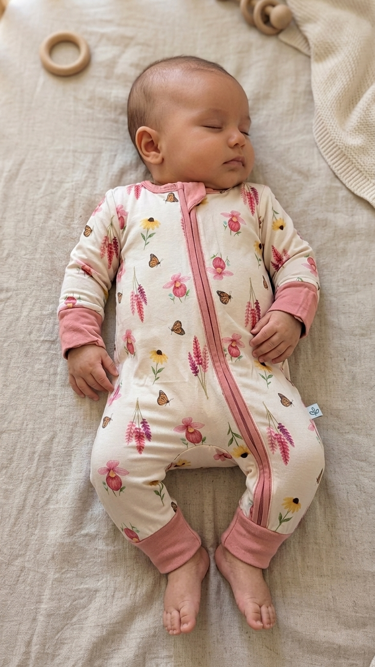 Wildflower Garden Bamboo Zippy Romper