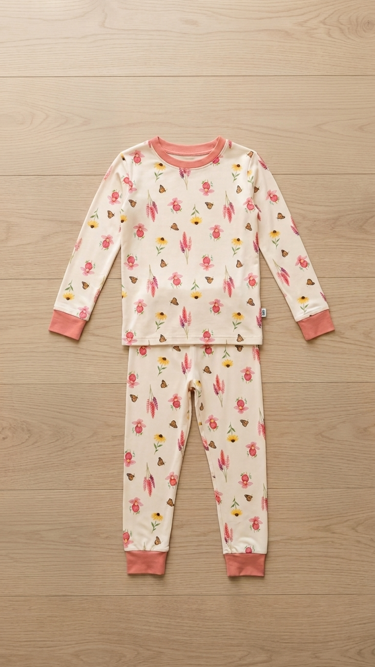 Wildflower Garden Bamboo Two-Piece Set