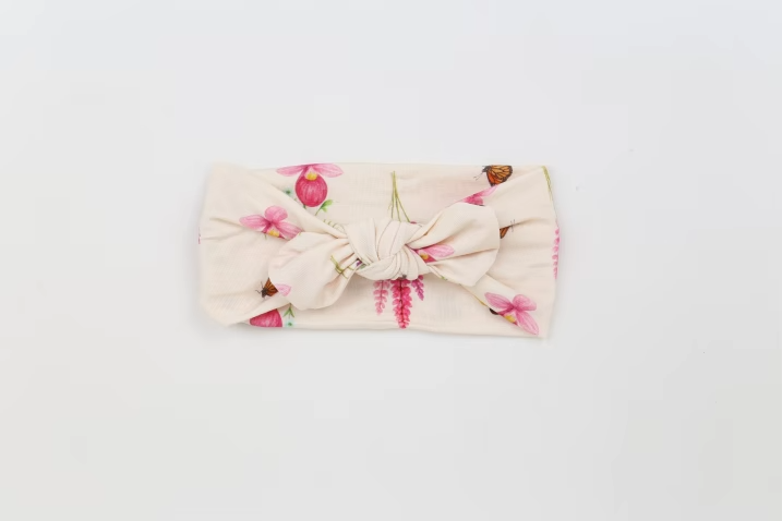 Wildflower Meadow Bamboo Bow Headband