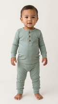Eucalyptus Bamboo Button-Up Lounge Set