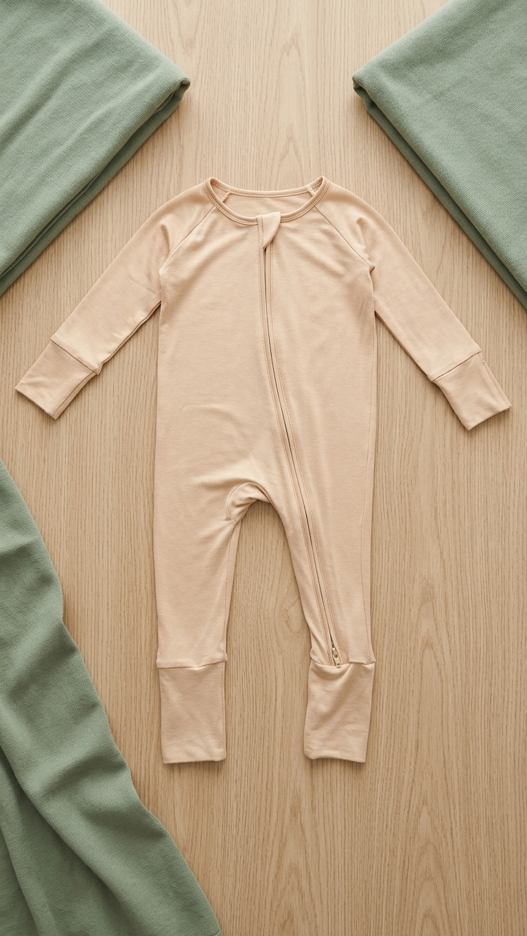 Apricot Bamboo Zippy Romper