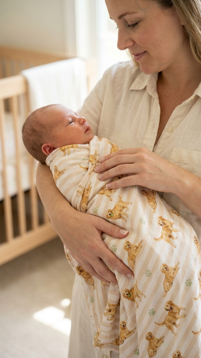 Golden Days Bamboo Swaddle Blanket