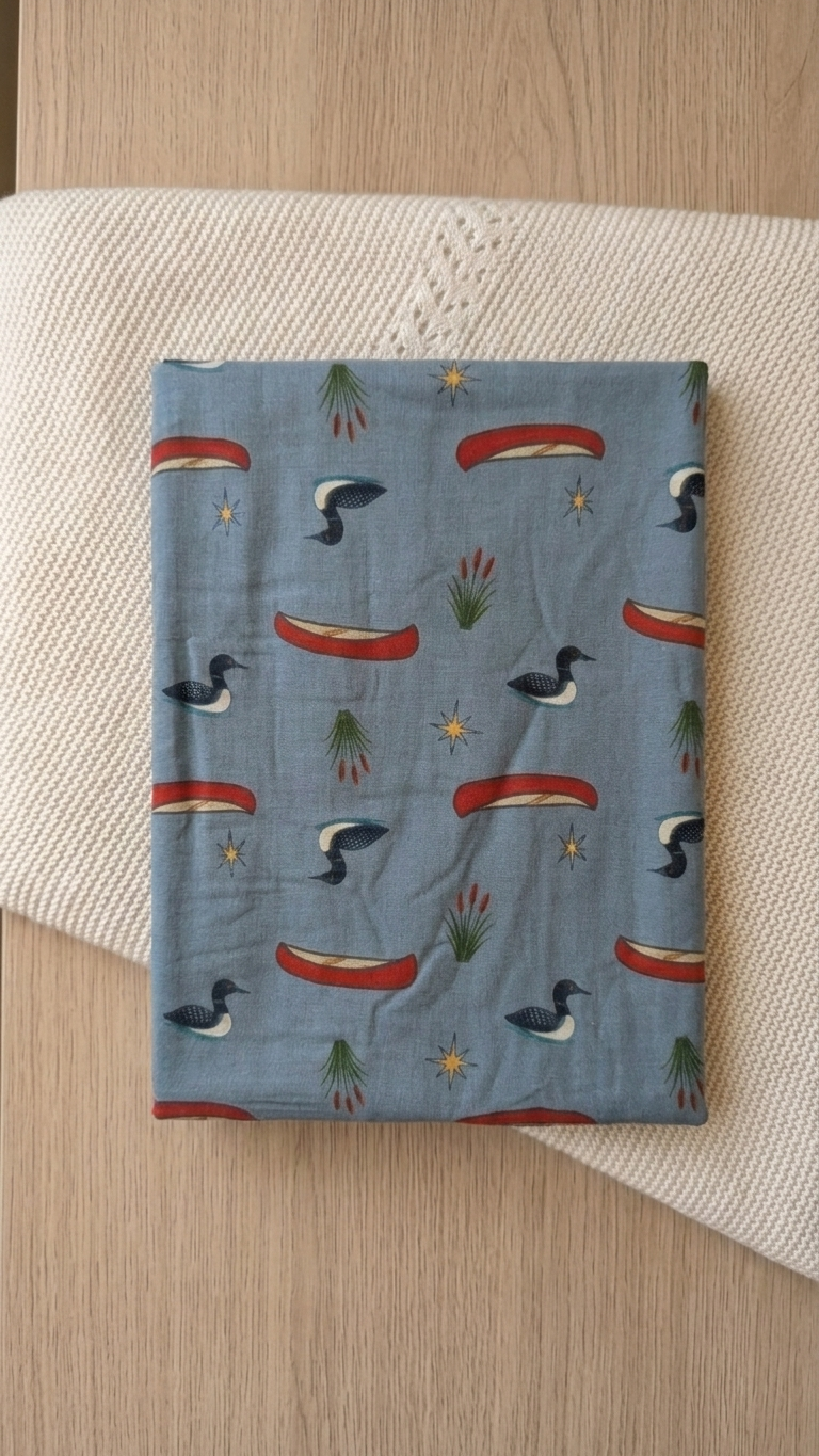 Minnesota Loon Bamboo Swaddle Blanket – 44" × 44"