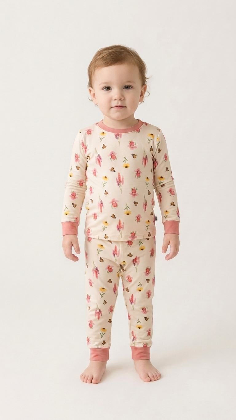 Wildflower Garden Bamboo Two-Piece Set