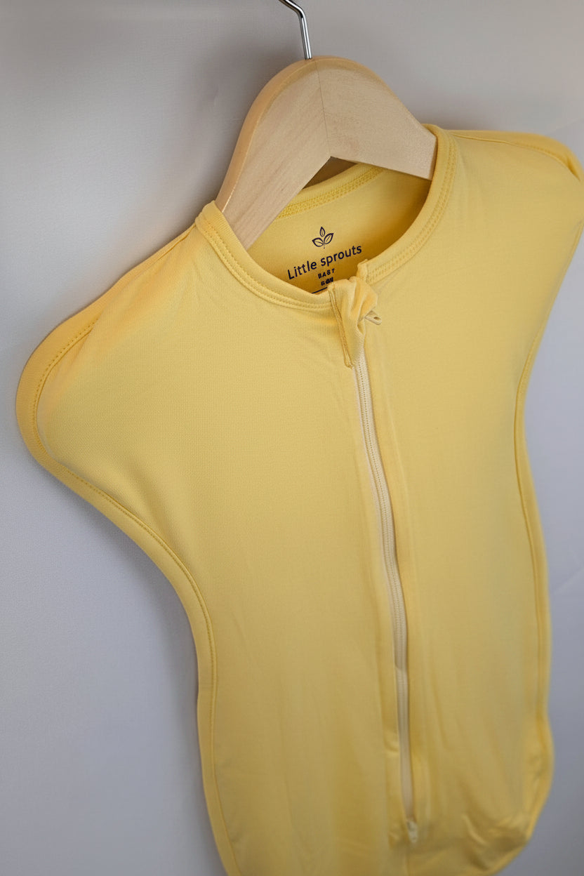 Buttery Yellow 0.5 TOG Sleep Sack - Bamboo Baby Sleeping Bag