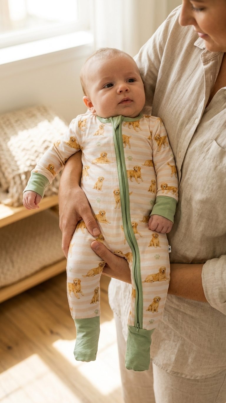 Golden Days | Golden Retriever Bamboo Romper