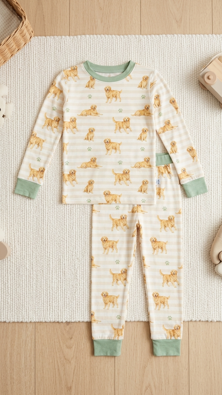 Golden Days | Golden Retriever Bamboo Pajamas